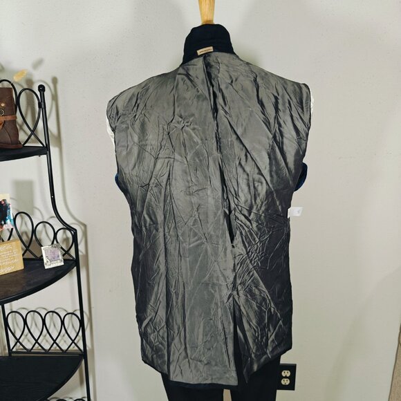 Banana Republic Men's Sport Coat Blazer Three Button Dark Navy Striped Wool 46R - Picture 12 of 15